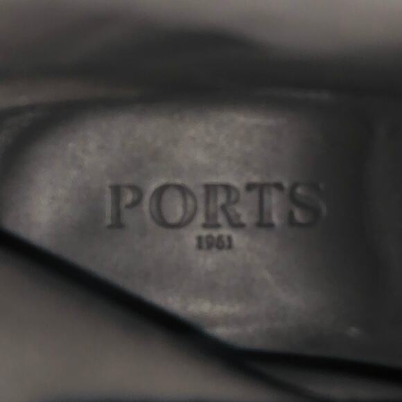 PORTS 1961 Size 11 Black Brown Leather Lace-Up Zipper Boots - Picture 7 of 9